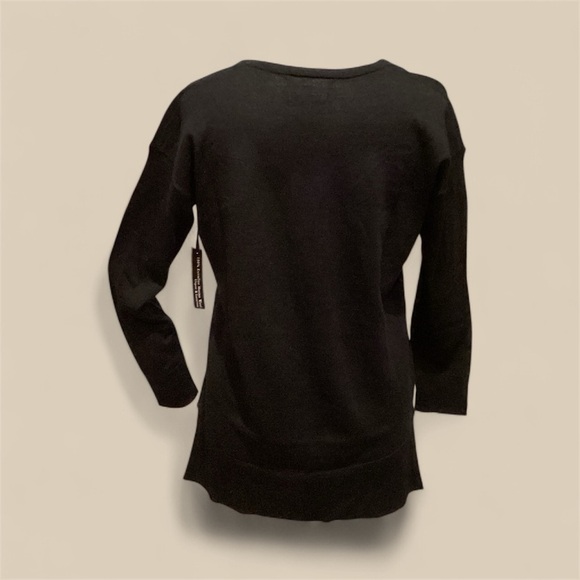 Tahari 100% Fine Merino Wool Sweater, black, Size Small, NWT - Picture 10 of 10